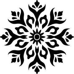 Elegant Black Ornamental Flourish Divider