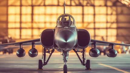 Military Aircraft Engine Testing in Hangar Environment
