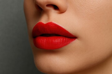 Naklejka premium A Study of Lipstick on Skin