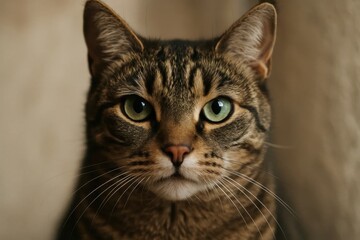 The Gaze of a Tabby Cat