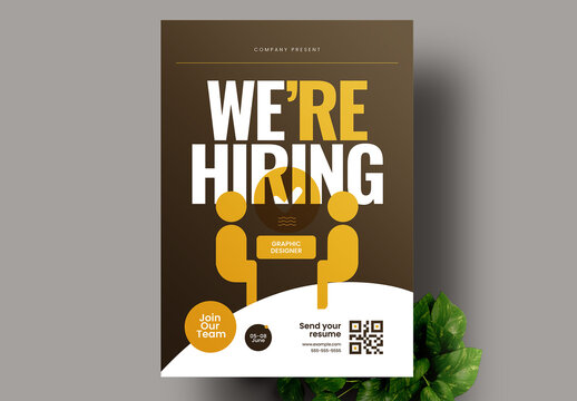 We Are Hiring Flyer Layout