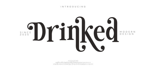 Minimal modern logo alphabet fonts. Typography minimalist urban sana serif digital fashion future creative logos fonts. vector illustration