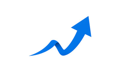 A Blue Arrow Pointing Upward