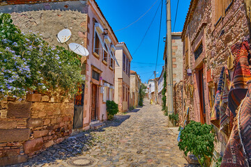Beautiful streets on the island of Kunda