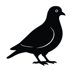 Obraz premium Pigeon Icon for Birds, Wildlife, and Urban Design Projects