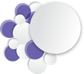 abstract background with purple and white circles