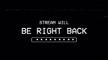 animation Stream overlay stream will be right back. 4k video - Powered by Adobe
