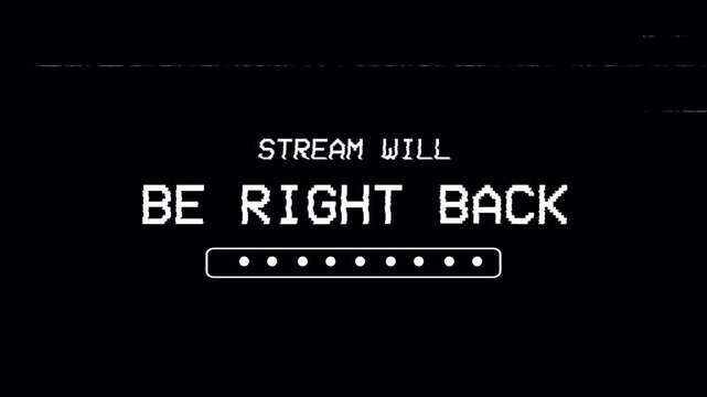 animation Stream overlay stream will be right back. 4k video
