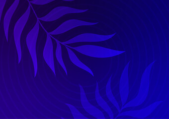 Blue floral garden seamless graphic background