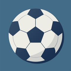 minimalist soccer ball vector