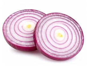 Red Onion Slices: A Vibrant, Close-Up Still Life