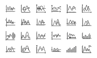 Science and Laboratory Line Icons Chemistry, Physics, Biology, Space, Robotics, Data, and Medical Vector Icon Set for Education, Research, and STEM Projects