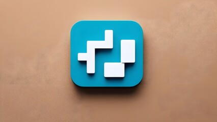 Fototapeta premium 3D pixel arrow cursor icon for digital navigation and website interaction