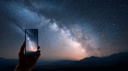 A hand holding a smartphone