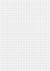 Grid paper texture on a blank white background, providing copy space for graphic design, education, and creative concepts