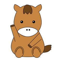 馬のキャラクターアイコン