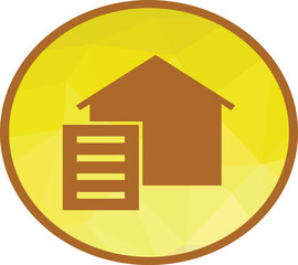 Real estate documentation icon featuring a house and document symbol. Perfect for property contracts, legal paperwork, mortgage agreements, housing records, and real estate business branding