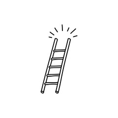 Ladder to Sky Representing Hopeful Progress and Aspiration