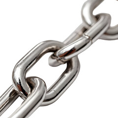 Obraz premium Metal chain closeup on black background