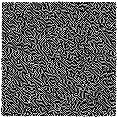 Abstract black and white turing pattern with dense organic lines and flowing shapes design element