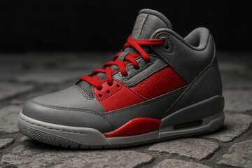A Study in Monochrome and Red - The Art of Sneaker Design