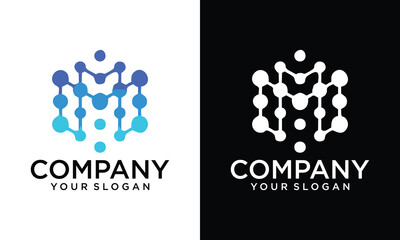 Creative Innovative Initial Letter logo M MM. Minimal luxury Monogram. Professional initial design. Premium Business typeface. Alphabet symbol and sign.