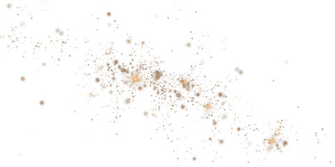 Magical Stardust Sparkle PNG with Glowing Gold Particles, Shine, and Festive Light Effects on Transparent Background