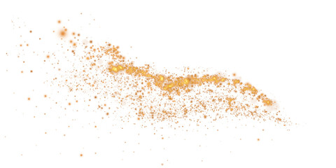 Magical Stardust Sparkle PNG with Glowing Gold Particles, Shine, and Festive Light Effects on Transparent Background
