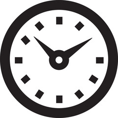 Time and Clock icons design in flat. isolated on transparent background Horizontal of analog alarm .Circle clocks sign symbol
