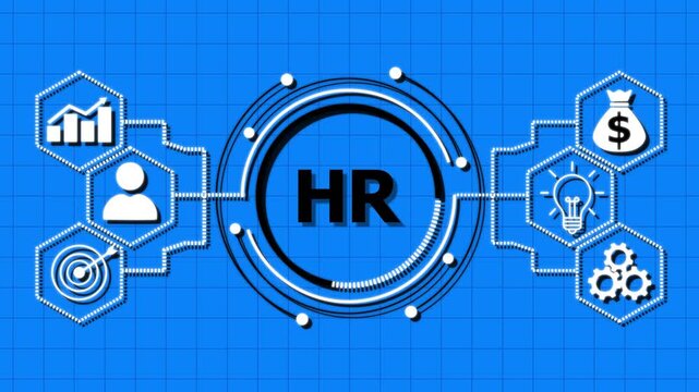 Internet, business, Technology and network concept. HR manages employee hiring, training, payroll, and workplace policies to support organizational goals.