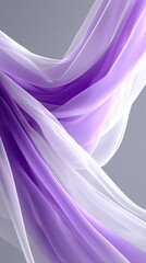Abstract Purple and Gray Fabric Drape