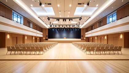 劇団の演芸場の舞台ステージ　