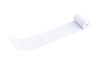 roll of paper isolated on white