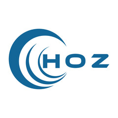 HOZ letter design. HOZ letter technology logo design on a white background. HOZ Monogram logo design for an entrepreneur and business.