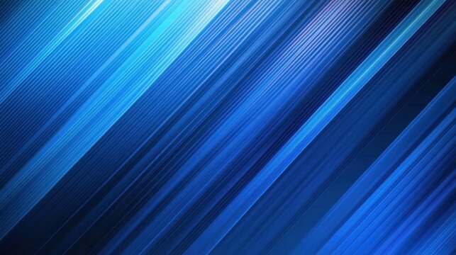 Abstract diagonal blue streaks and lines creating a dynamic, vibrant background with varying shades of blue and black
