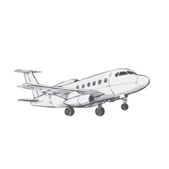 airplane silhoutte vector illustration 