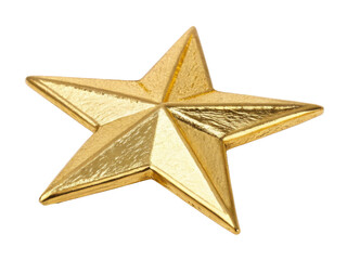 Fototapeta premium Shiny gold star ornament symbolizes celebration and joy, perfect for Christmas decorations and festive occasions