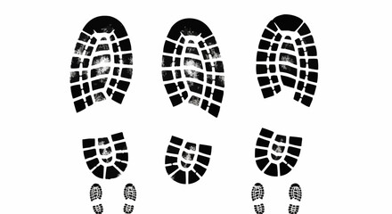 Boot print stock illustration