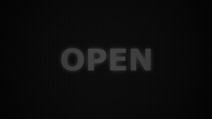 open sign ,open shop bar sign