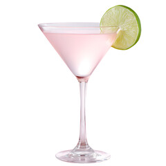 Pink cocktail martini drink garnish