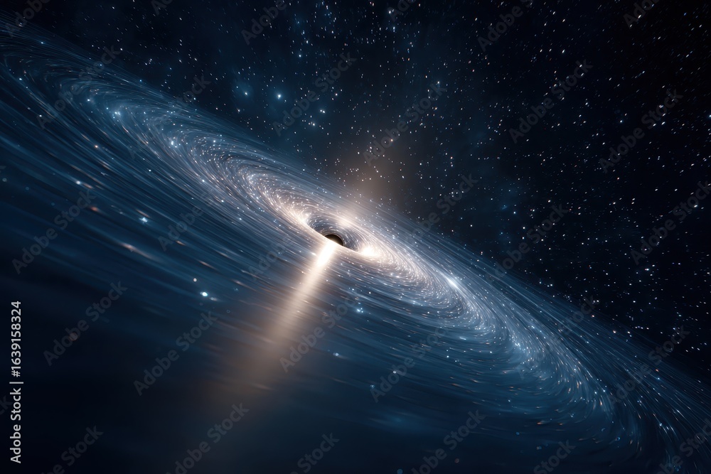 Canvas Prints curvature of spacetime captured as objects approach the event horizon of a black hole, illustrating 