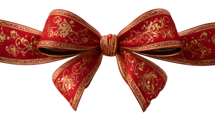 red ribbon bow