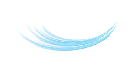 Soft transparent blue air flow effect with smooth motion wind wave for fresh air and cooling design