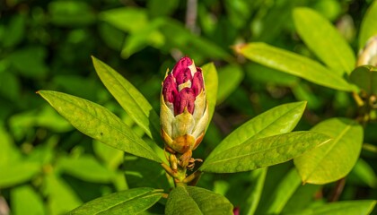 Close-up of a vibrant flower bud.