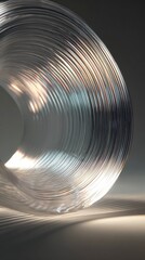 Fototapeta premium Abstract translucent ring design