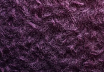 Obraz premium Close-up view of soft, curly textured purple fibers creating a dense and intricate pattern with varying shades of lavender and violet