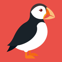 vector illustration of a cartoon bird