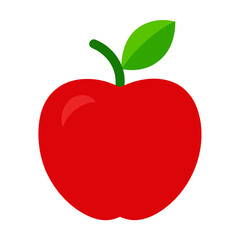 red apple vector illustration