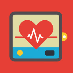 heart and heartbeat symbol