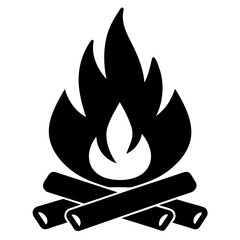 fire icon on metal internet button